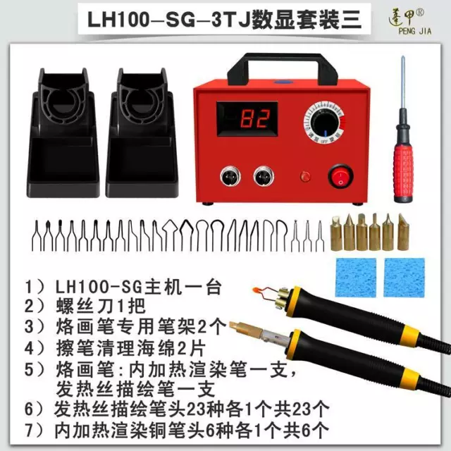 LH100-S Multifunction Pyrography Machine Gourd Wood Pyrography Crafts Tool110v 2