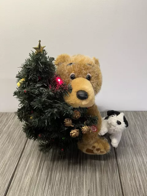 House Of Lloyd Holiday Christmas Tree Teddy Bear “ Who Let The Dogs Out”