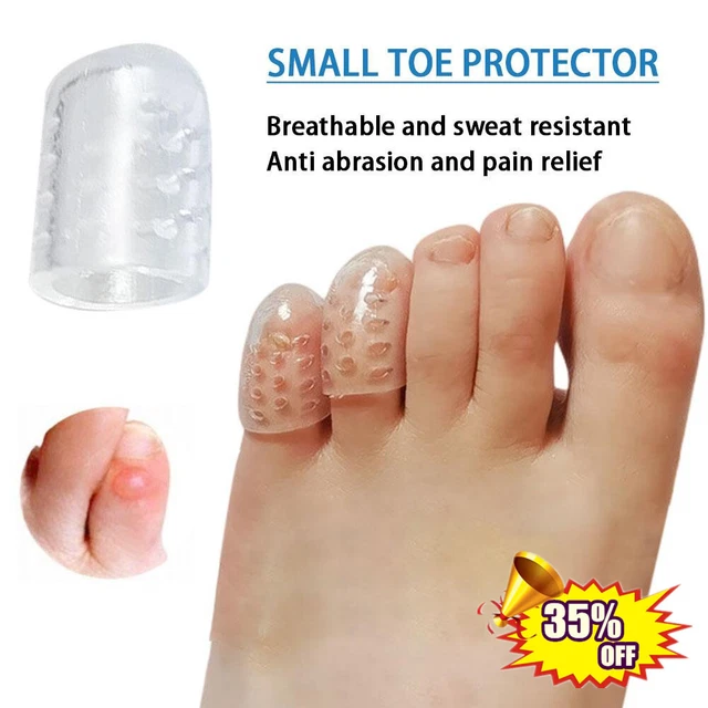 100x Tapas de silicona Protector de punta transpirable antifricción Evita ampollas❀