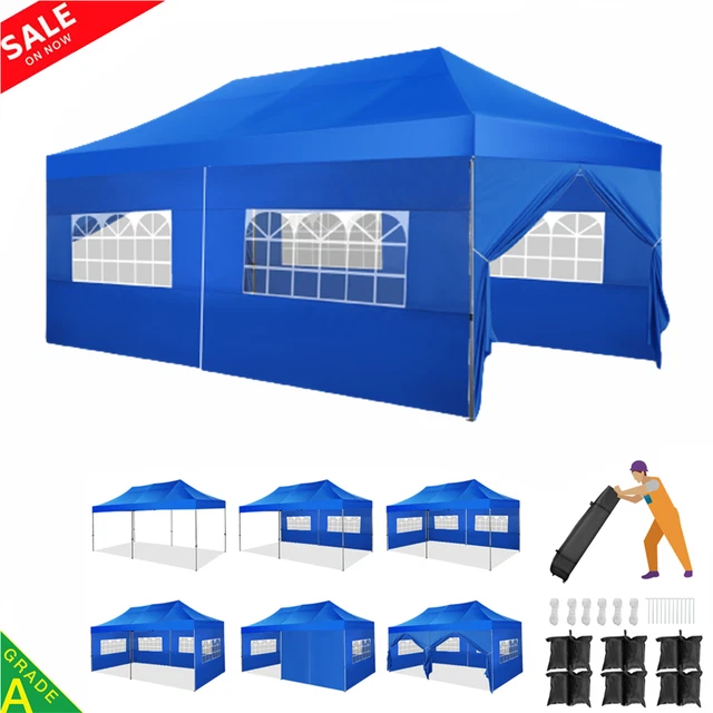 Pavillon 3x6 m Wasserdicht Faltpavillon Pop Up Partyzelt Gartenzelt UV Schutz