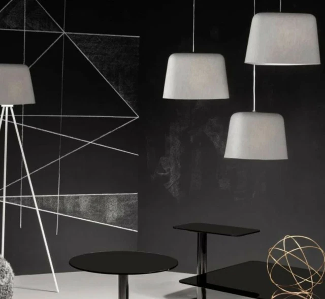 Tom Dixon White Felt Dimmable Ceiling Pendant Light 3