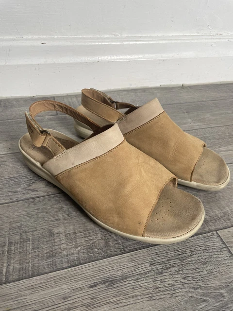 HOTTER HUBBARD NUBUCK Sandals Peach Beige Nude Standard Width