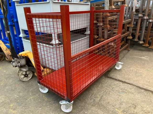 Metal Pallet British Stackable Steel Cage Stillage Half Front £188+VAT