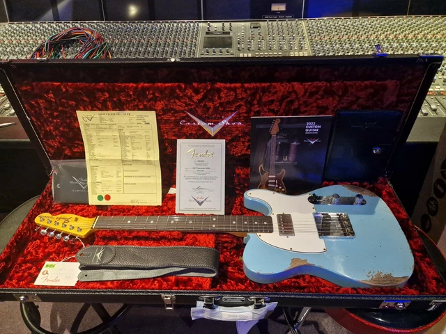 Fender Custom Shop 1967 Telecaster Deluxe Heavy Aged Relic Daphne Blue '67 Tele