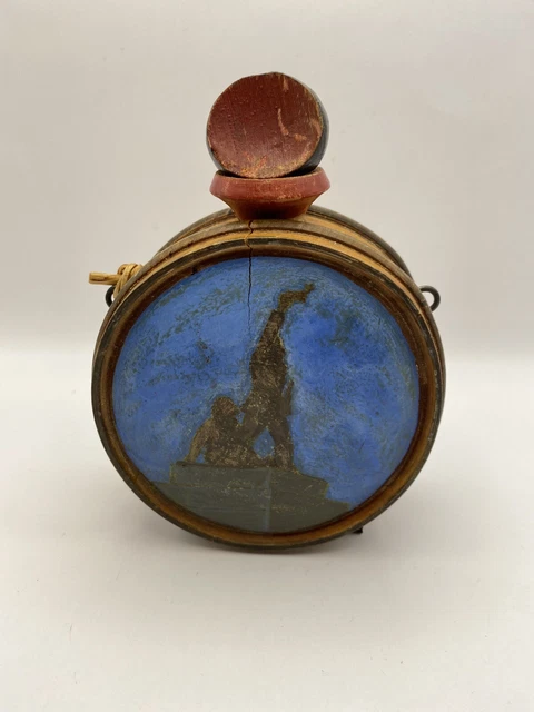 Antique Wooden Flask~Vaasa, Finland~Remember Vaasa