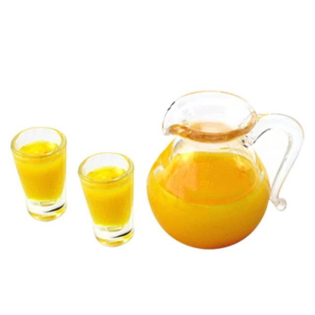 Mini jarra de leche de resina como si estuvieras jugando a comer casa de muñecas