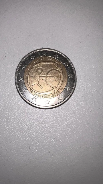 PIÈCE DE 2 euros RARE, Bonhomme UEM 1999-2009 française EUR 180,00