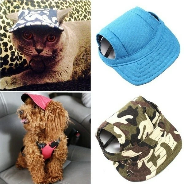 Casquette de baseball pour animaux de compagnie chapeau de soleil capot toile nounou chiot extérieur casquette décontractée Royaume-Uni