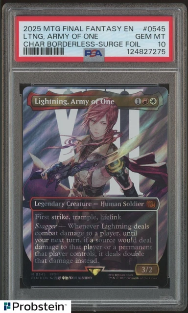 2025 MTG FINAL Fantasy Borderless Surge Foil #0545 Lightning Army of ...