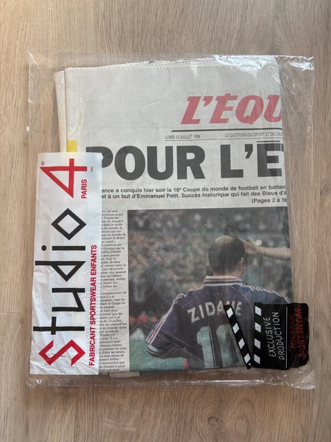 Les plus beaux moments du sport Le 12 juillet 1998, au Coupe du monde 1998, l'équipe de France dispute la plus grande finale de son histoire face au Brésil****, champion du monde
