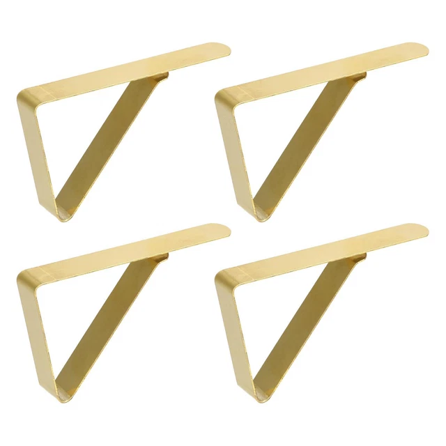 Tablecloth Clips 75mm x 45mm 430 Stainless Steel Table Cloth Holder Gold 8 Pcs