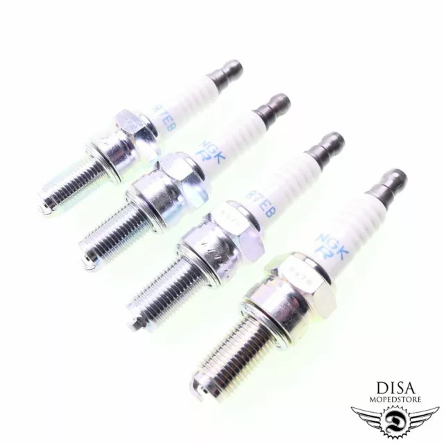 Zündkerze Set 4 Stück NGK CR7EB für Piaggio Skipper Vespa ET4 124 LX 150