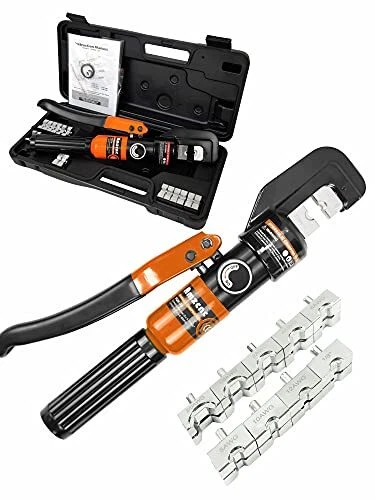 Hydraulic Cable Lug Crimper 10 US TON 12 AWG to 00 (2/0) Crimping Tool