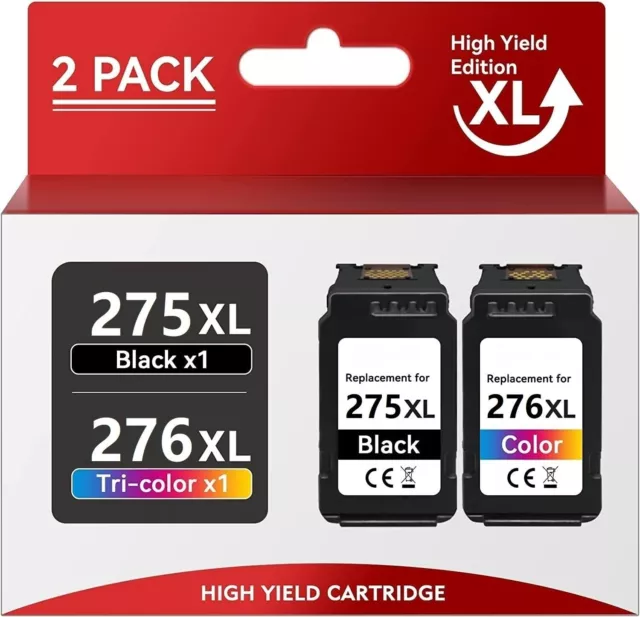 PG-275XL CL-276XL Ink compatible with Canon PIXMA TS3500 TS3522 TS3520 TR4700