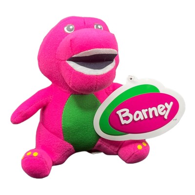 purple stuffed dinosaur
