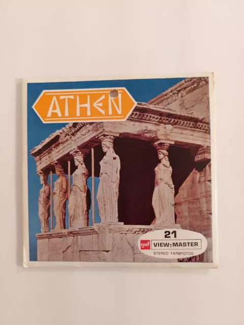 VIEW-MASTER Athen – Griechenland – 3 Scheiben im Original-Cover, C 002