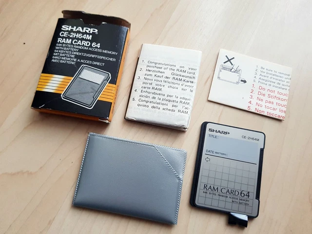 CE-2H64M RAM CARD 64 ポケコン用増設メモリ 電池交換済み CE-2H64M RAM CARD 64 ポケコン用増設メモリ 電池交換済み