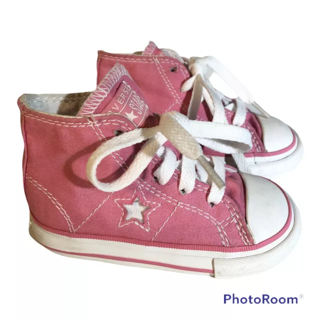 Authentic CONVERSE CHUCK TAYLOR ALL STAR HIGH TOP Pink Toddler Size 5