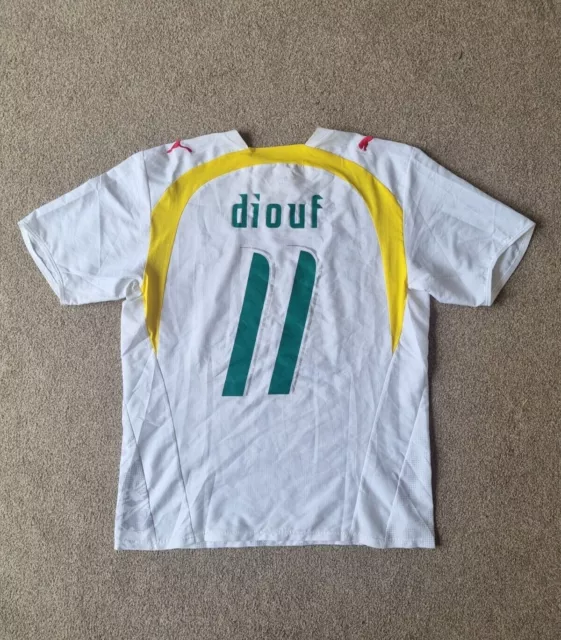 Senegal National Football Team Home Shirt 2006 (PUMA) El Hadji Diouf: MATCH WORN