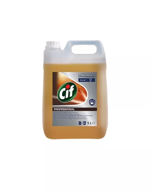 Cif Professional Detergente per Legno Senza. 2 taniche da 5L