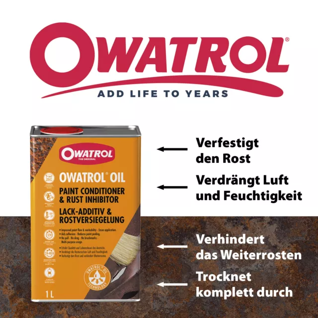 OWATROL Öl OIL Bundle - 3 x 1 Liter Öl Rostschutz Rostversiegelung 2