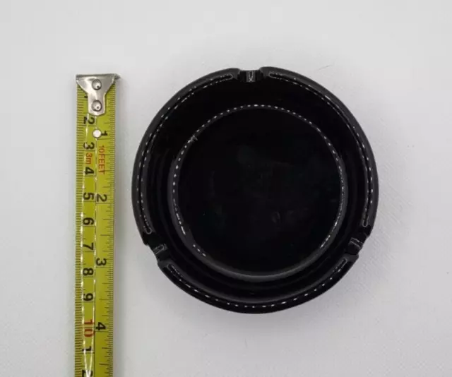 Vintage Ashtray - Golden Nugget Black Glass