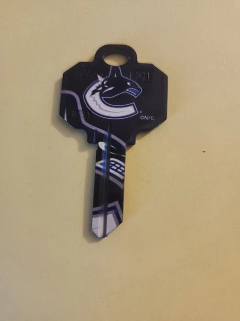 Vancouver Canucks NHL house key blank Schlage
