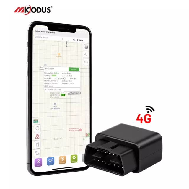 MiCODUS 4G MV33G Car GPS Tracker OBD2 Real time Tracking Voice Monitor Free APP