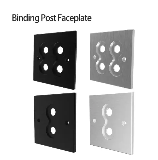 Lautsprecher Binding Post Faceplate Audio Banana Jack Terminal Panel 86mmX86mm