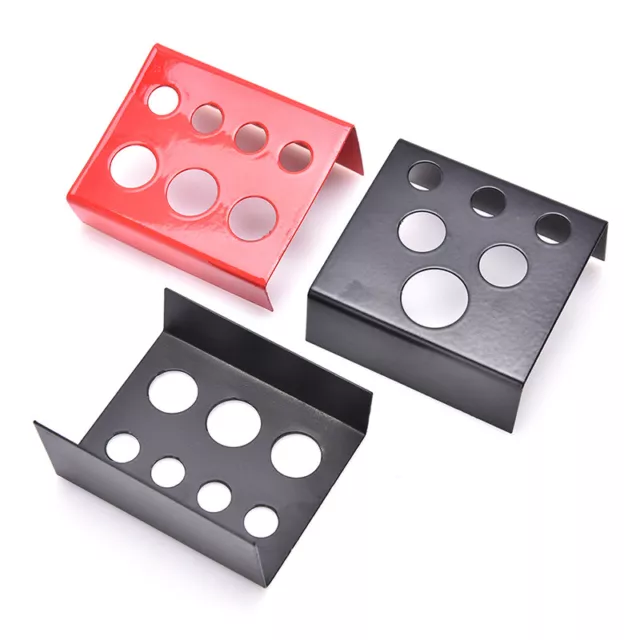 1 pieza Metal Tatuaje Maquillaje Permanente Pigmento Tinta Gorras Portavasos Soporte Negro Rojo^JO