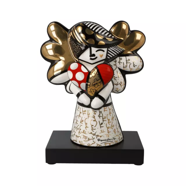 Goebel Figur " Golden Faith " Romero Britto - H 23,0 cm - Engel - NEUHEIT 2024