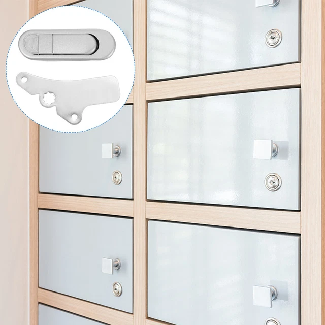 Serratura Per Armadio A Vetro Senza Fori - Doppia Porta Con Chiave Universale - Foto 9