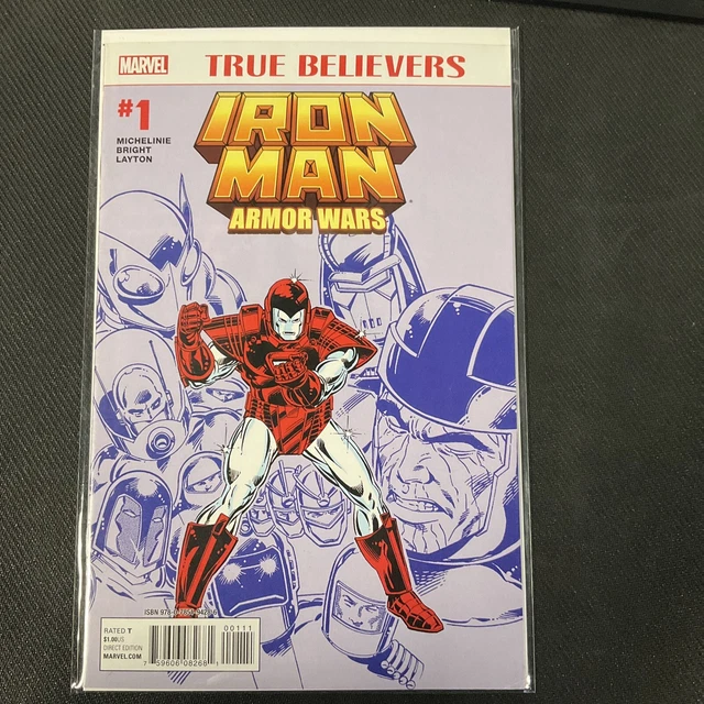 True Believers Armor Wars #1 Iron Man Tony Stark 2015 Marvel Comics - 1019