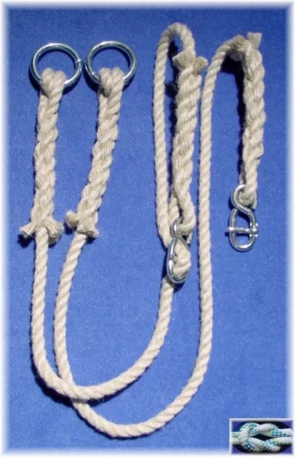 Schaukelseile Polyhanf, 1,0 m lang 1 PAAR Seile, längenverstellbare Turnseile