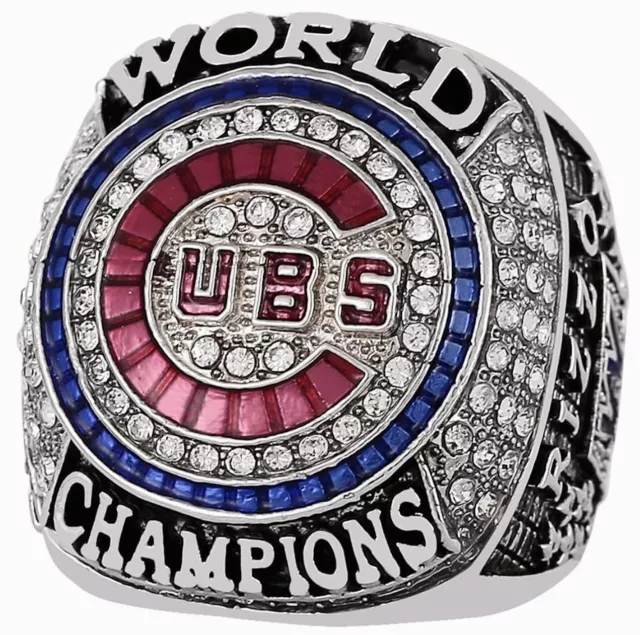 2016 Chicago Cubs Zobrist Duplicate World Series Champion Ring In Plastic Case