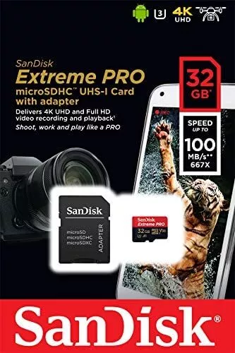 Sandisk Extreme Pro Micro SD UHS-I Carte Mémoire 32GB 64GB 128GB 256GB 512GB 1TB