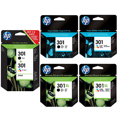 Genuine HP 301 301XL Black / Colour / Combo Ink Cartridges *Choose your ink* Lot