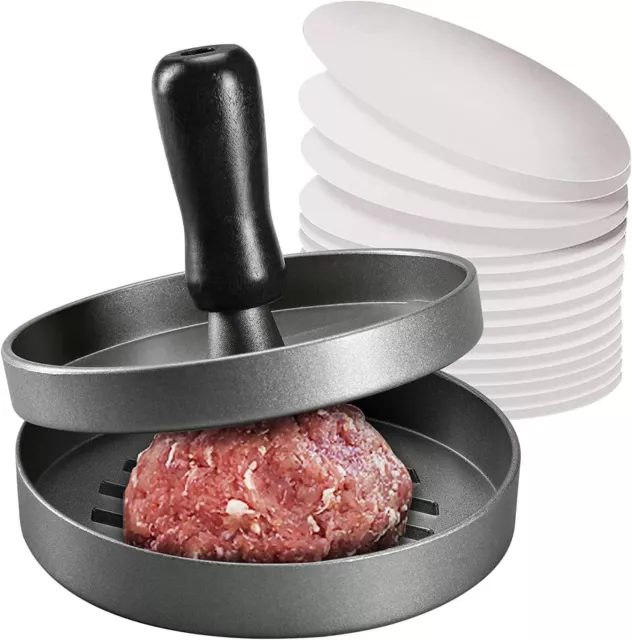 Burger Press, Non-Stick Meat Patty Hamburger Maker for Making Quarter Lb or Larg