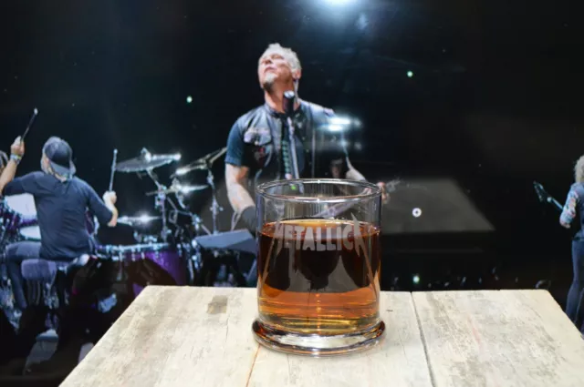Etched glassware Metallica Whiskey Drinking Glass
