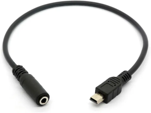 Mini USB Male to 3.5mm Female Jack Audio Headphone Adapter Cable