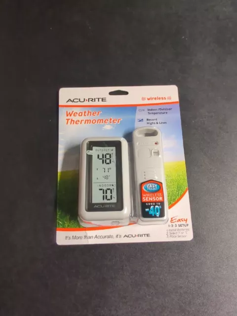 926177 Acurite Digital Thermometer: Indoor/Outdoor, 1% to 99% RH