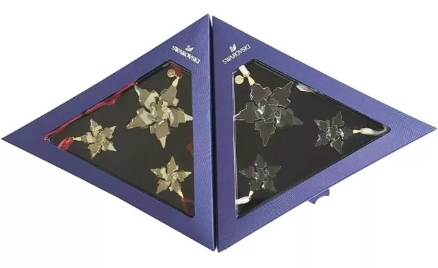 2021 New Swarovski Crystal Annual Edition 3 Stars Ornament Christmas Gift Set