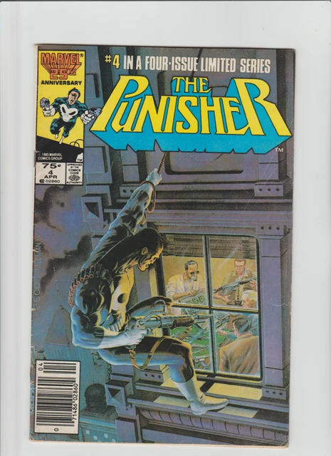 The Punisher #4 (1986) NEWSSTAND SOLO SERIES ZECK COVER GD READERS COPY