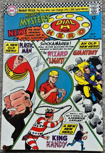 House of Mystery 160 1st Silver Age Plastic Man 1966