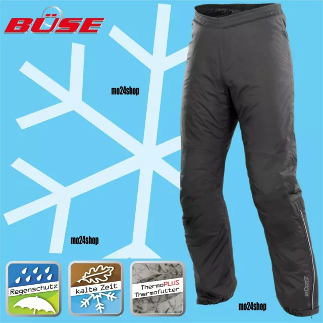 -35% Büse Motorradhose Thermohose 136700 warm Thermo Regenhose Motorrad UVP74,95