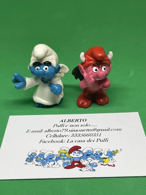 Puffo Puffi Smurfs Puffo Diavolo E Angelo Smur Devil E Angel 20212 / 20213