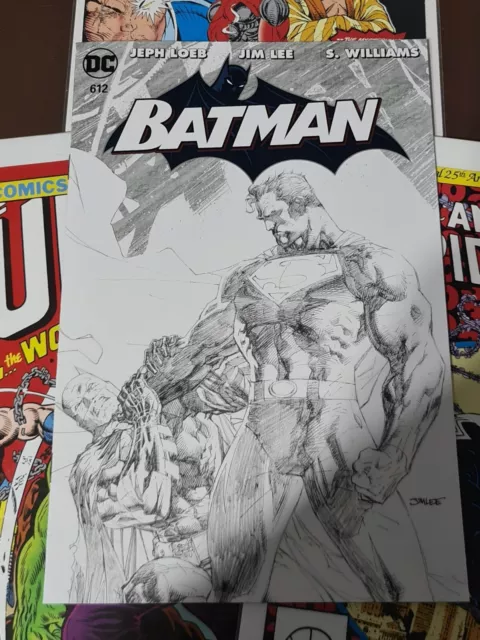 Batman 612 Foil Jim Lee Sketch Variant La Mole Comic Con 2023 Exclusive