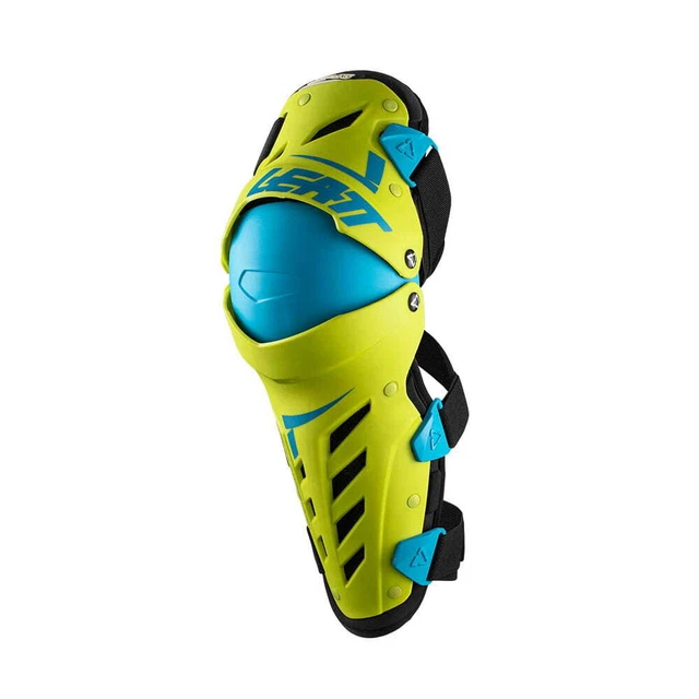 Protettore ginocchio Leatt Dual AXIS blu lime 2XL
