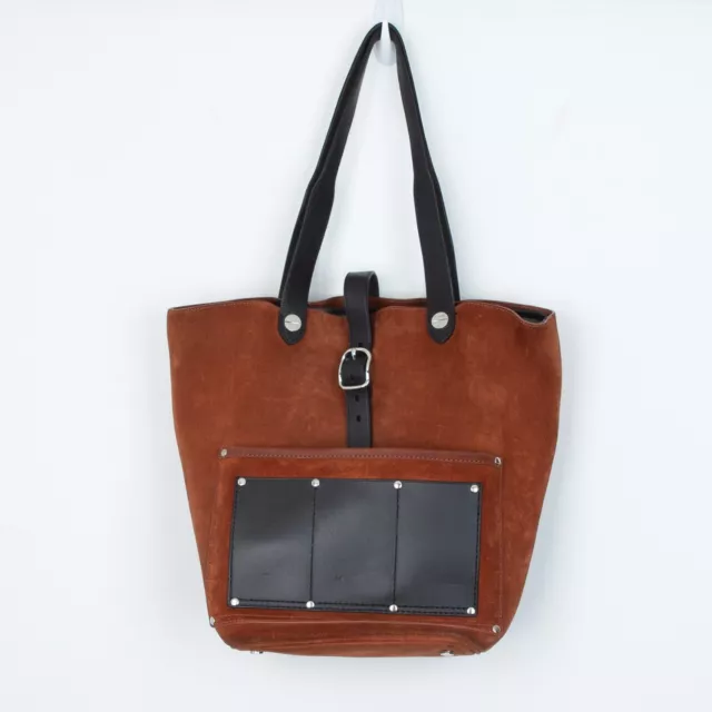 Alexander Wang Mason Leather Trimmed Suede Tote Bag