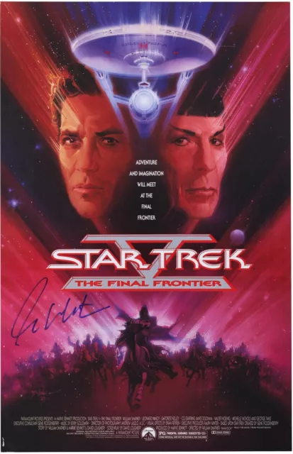 William Shatner Star Trek: The Final Frontier Autographed 11" x 17" Movie Poster